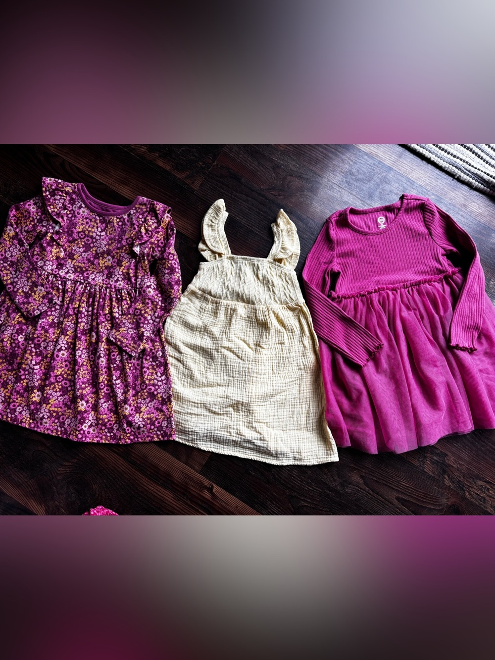 Cream Cotton Gauze Ruffle-Strap Kids Dress
